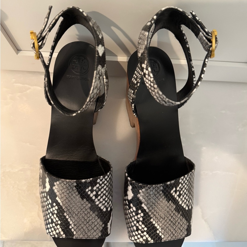 Tory Burch Snakeskin Platform Sandal - Picture 6 of 8